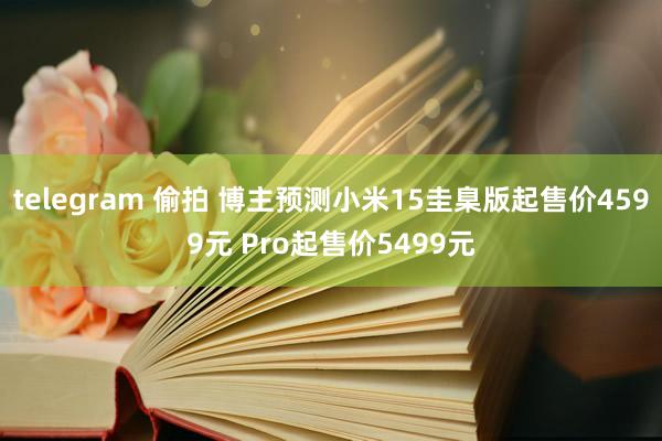 telegram 偷拍 博主预测小米15圭臬版起售价4599元 Pro起售价5499元