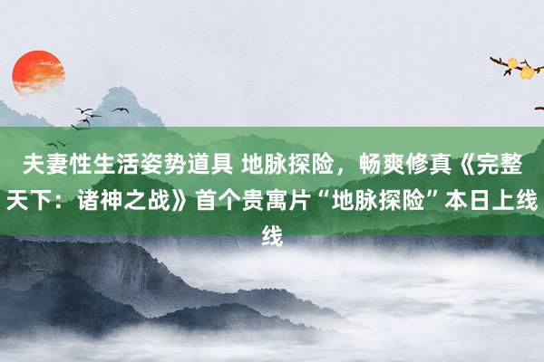 夫妻性生活姿势道具 地脉探险，畅爽修真《完整天下：诸神之战》首个贵寓片“地脉探险”本日上线