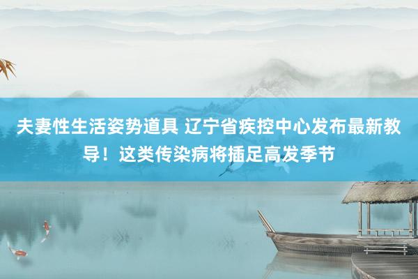 夫妻性生活姿势道具 辽宁省疾控中心发布最新教导！这类传染病将插足高发季节