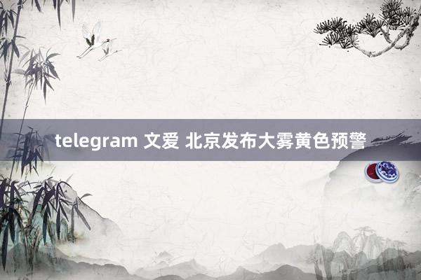 telegram 文爱 北京发布大雾黄色预警