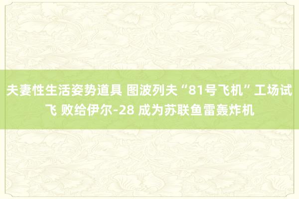 夫妻性生活姿势道具 图波列夫“81号飞机”工场试飞 败给伊尔-28 成为苏联鱼雷轰炸机