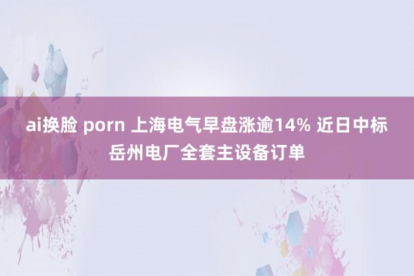 ai换脸 porn 上海电气早盘涨逾14% 近日中标岳州电厂全套主设备订单