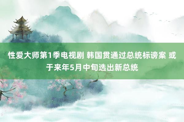 性爱大师第1季电视剧 韩国贯通过总统标谤案 或于来年5月中旬选出新总统