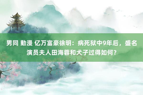 男同 動漫 亿万富豪徐明：病死狱中9年后，盛名演员夫人田海蓉和犬子过得如何？