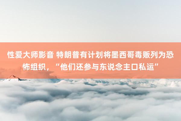 性爱大师影音 特朗普有计划将墨西哥毒贩列为恐怖组织，“他们还参与东说念主口私运”